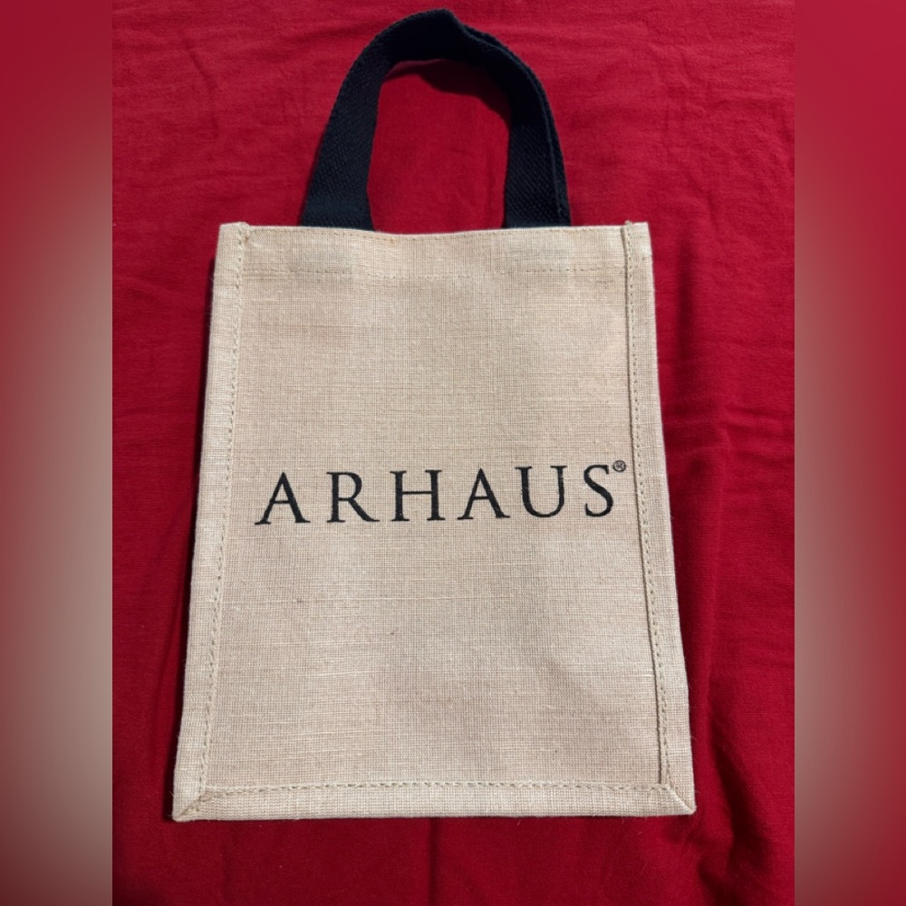 Arhaus Tote Bag with Black Handles
